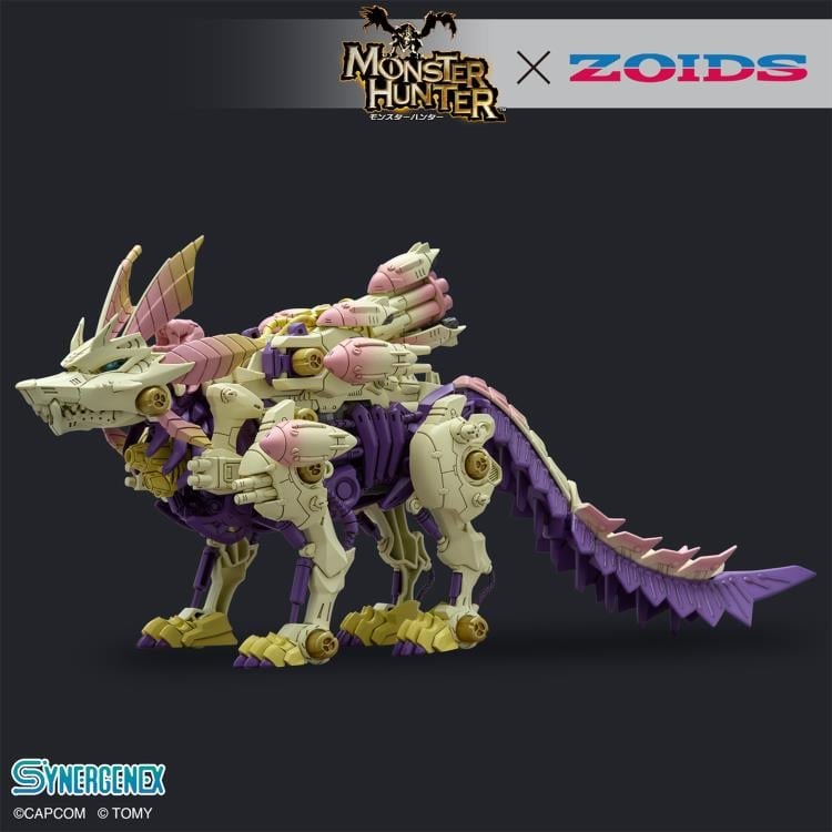 Takara Tomy Zoids x Monster Hunter Synergenex Series Gatling Fox Mizutsune 1/35 Scale Model Kit, 14-Inch - View 3