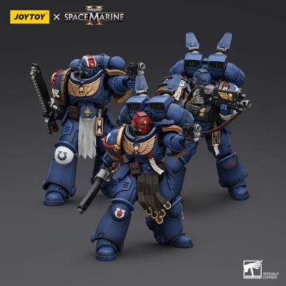 JoyToy Warhammer 40,000: Space Marine 2 Ultramarines Brother Chairon 1/18 Scale Plastic Action Figure - View 13