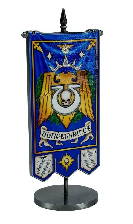 AAA Merchandise Warhammer 40,000 Ultramarines Metal Desktop Banner - View 3