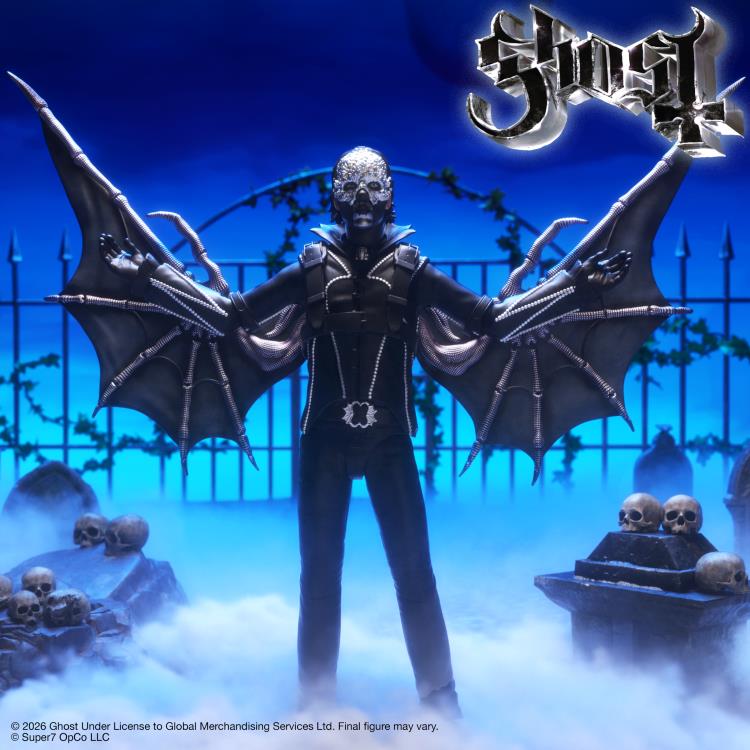Super7 Ghost ULTIMATES! Papa V Perpetua (Bat Wings) Action Figure - View 3