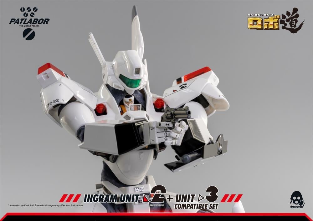 threezero Patlabor ROBO-DOU Ingram Unit 2 1/35 Scale Figure + Unit 3 Compatible Set - View 19