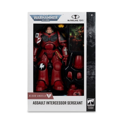 McFarlane Toys Warhammer 40,000 Blood Angels Assault Intercessor Sergeant Plastic Action Figure - View 12