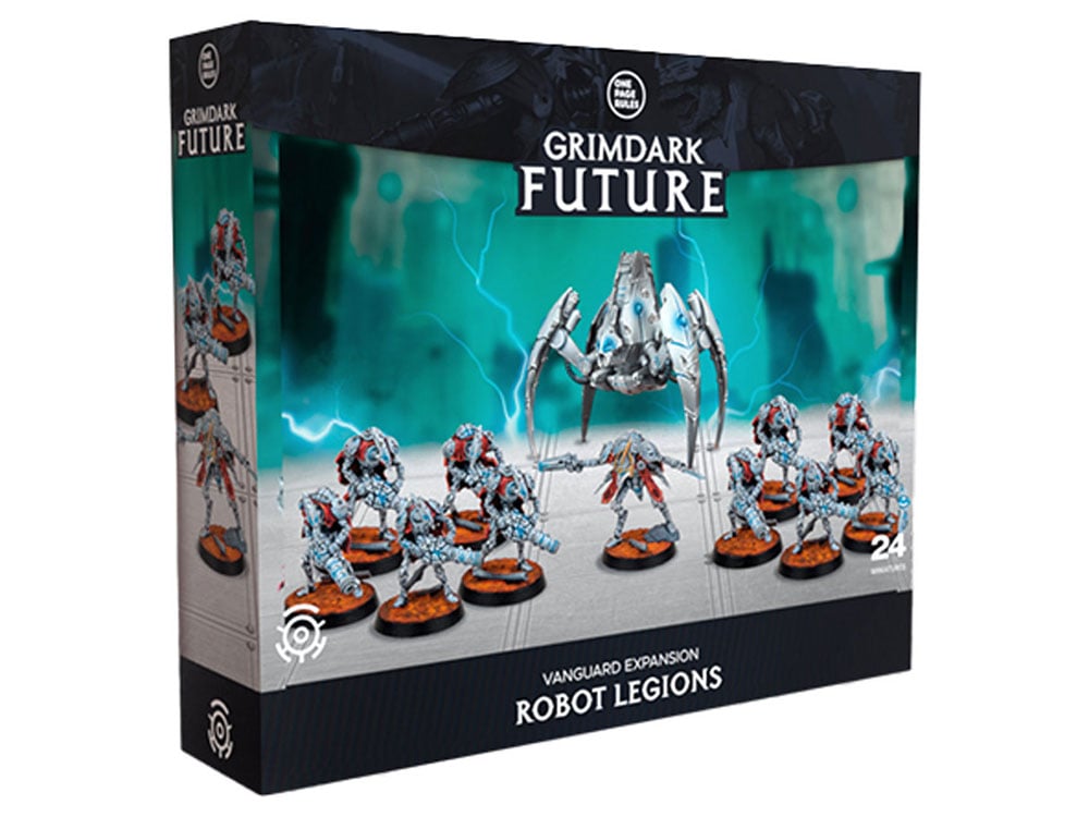 One Page Rules Grimdark Future Robot Legions Vanguard Expansion Board Game - View 2