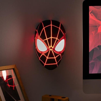 Paladone Marvel Spider-Man Miles Morales Mask Light, 8.7-Inch Plastic - View 4