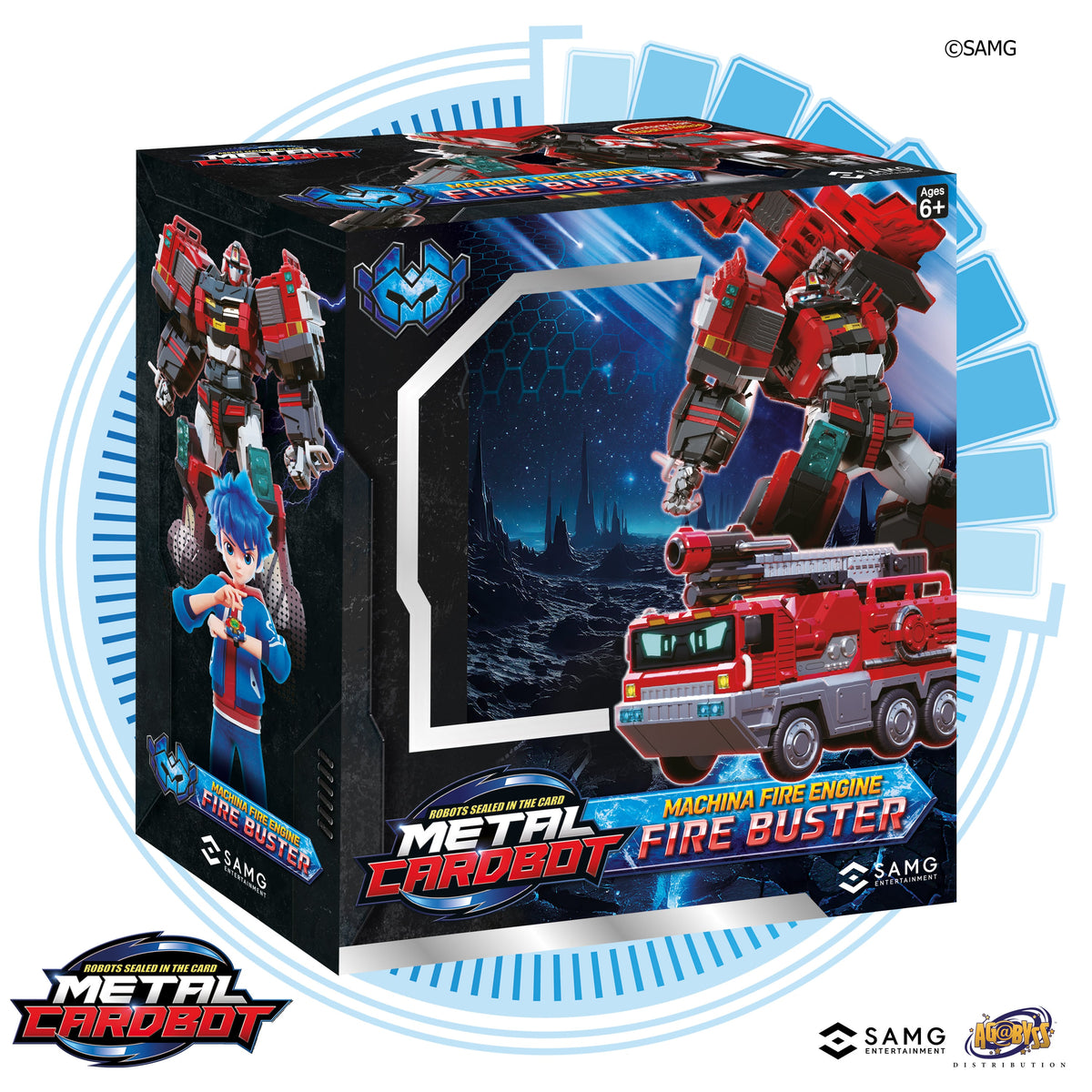 SAMG Metal Cardbot Mega Class Fire Buster Action Figure - View 4