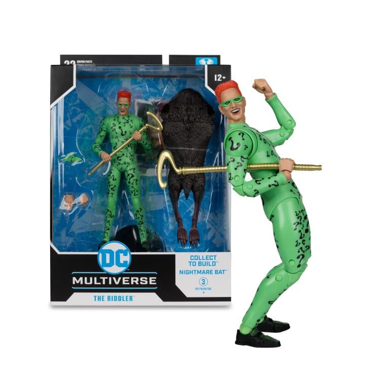 McFarlane Toys DC Multiverse Batman Forever The Riddler Action Figure (Collect to Build: Nightmare Bat) - View 14