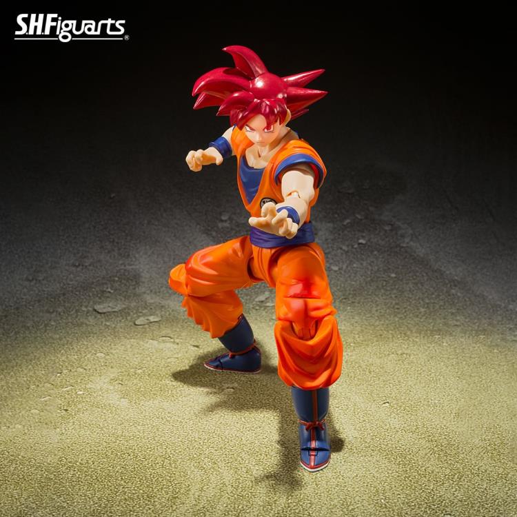 Bandai Tamashii Nations S.H.Figuarts Dragon Ball Super Super Saiyan God Goku (Saiyan God Instilled With the Light of Righteous Hearts) - View 7