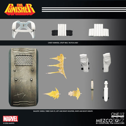 Mezco Toyz Marvel One:12 Collective The Punisher 1/12 Scale Action Figure - View 20