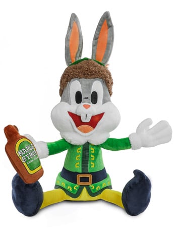 Kidrobot Looney Tunes Bugs Bunny the Elf 13-Inch Plush