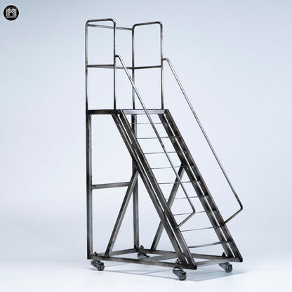 MMMToys Mobile Work Platform Ladder 1/6 Scale Diorama Accessory, 18-Inch Metal - View 3