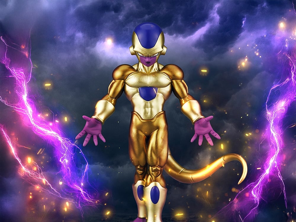 Bandai Dragon Ball Super Solid Edge Works Golden Frieza 7-Inch Figure - View 2
