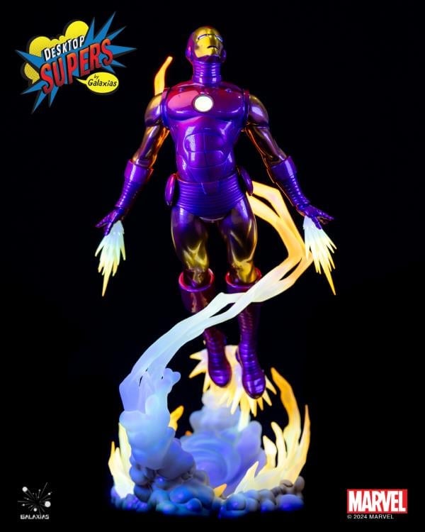 Galaxias Marvel Desktop Supers Iron Man (Classic Edition) 1/8 Scale PVC Figure, 12-Inch - View 5