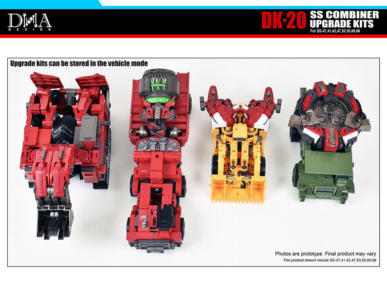 DNA Design DK-20 Upgrade Kit (Reissue) Plastic Model Accessory Set - View 5