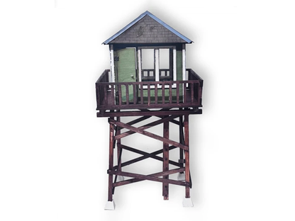 Mini Materials 1/12 Scale Fire Tower Lookout Plywood Miniature, 23.5-Inch - View 2