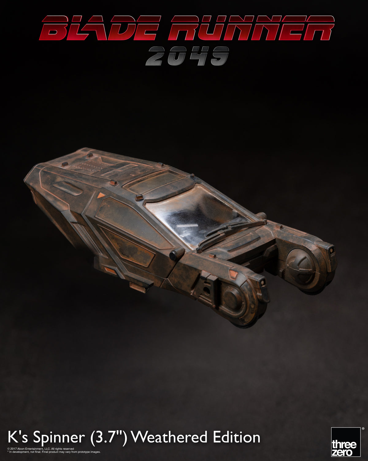 threezero Blade Runner 2049 K's Spinner Weathered Edition Exclusive Police Spinner Model - View 8