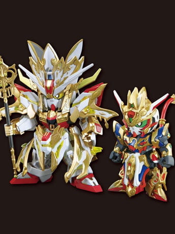 Bandai SD Gundam World Heroes SDW Revival of the Heroes! Wukong Impulse Childhood Ver. and Sanzang Strike Freedom Gundam Model Kit Set