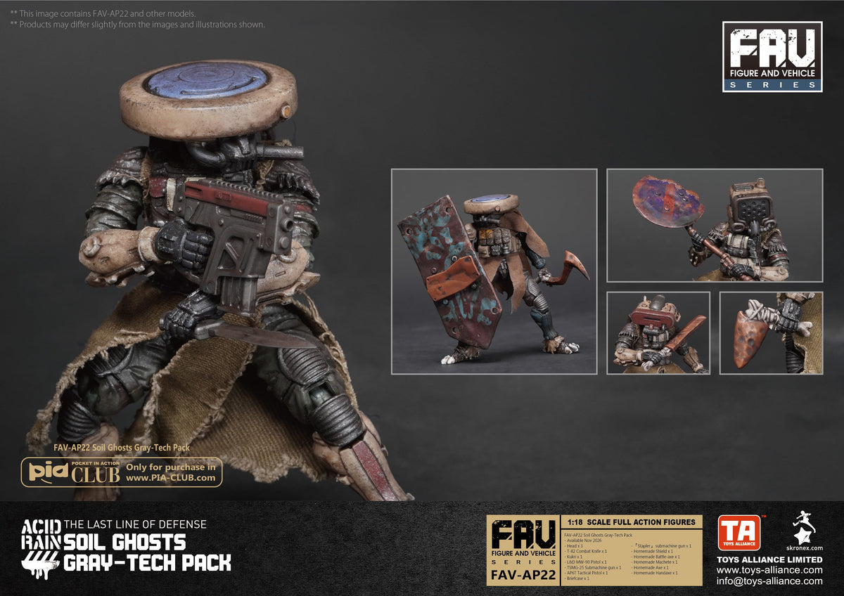 Toys Alliance Acid Rain FAV-AP22 Soil Ghosts Gray-Tech Accessory Pack - View 11
