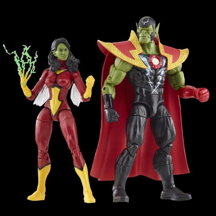 Hasbro Marvel Legends The Avengers 60th Anniversary Skrull Queen and Super Skrull Action Figure Two-Pack - View 4