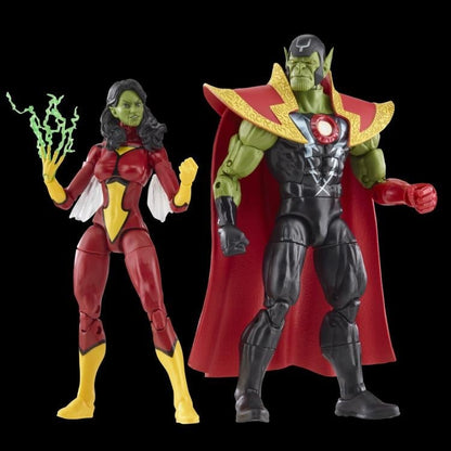 Hasbro Marvel Legends The Avengers 60th Anniversary Skrull Queen and Super Skrull Action Figure Two-Pack - View 4
