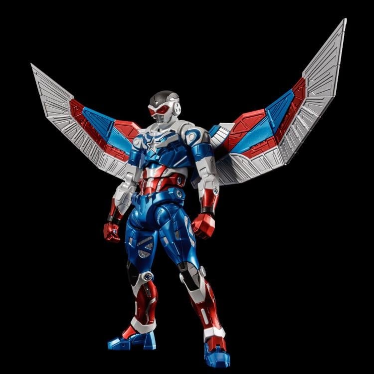 Sentinel Marvel Fighting Armor Captain America (Sam Wilson) Action Figure, 6.5-Inch - View 4