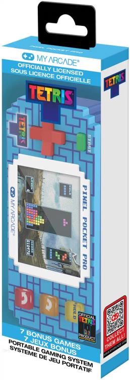 My Arcade Tetris Pixel Pocket Pro Portable Gaming System with 2-Inch Screen - View 3