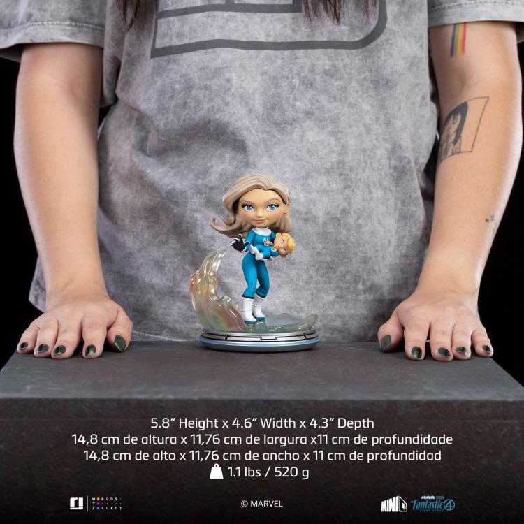 Iron Studios Marvel The Fantastic Four: First Steps MiniCo Invisible Woman with Franklin Richards 6-Inch Figure - View 8