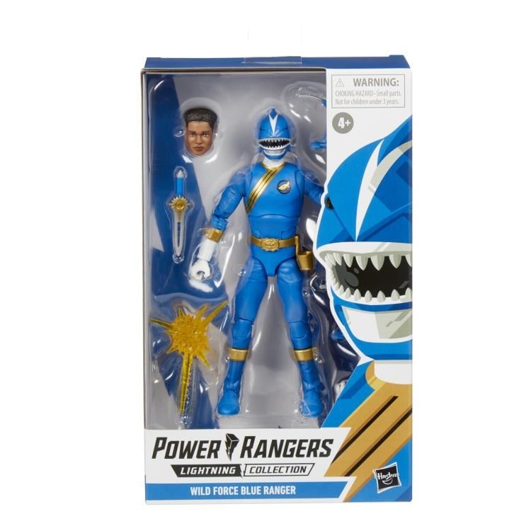 Hasbro Power Rangers Wild Force Lightning Collection Blue Ranger Plastic Figure - View 20