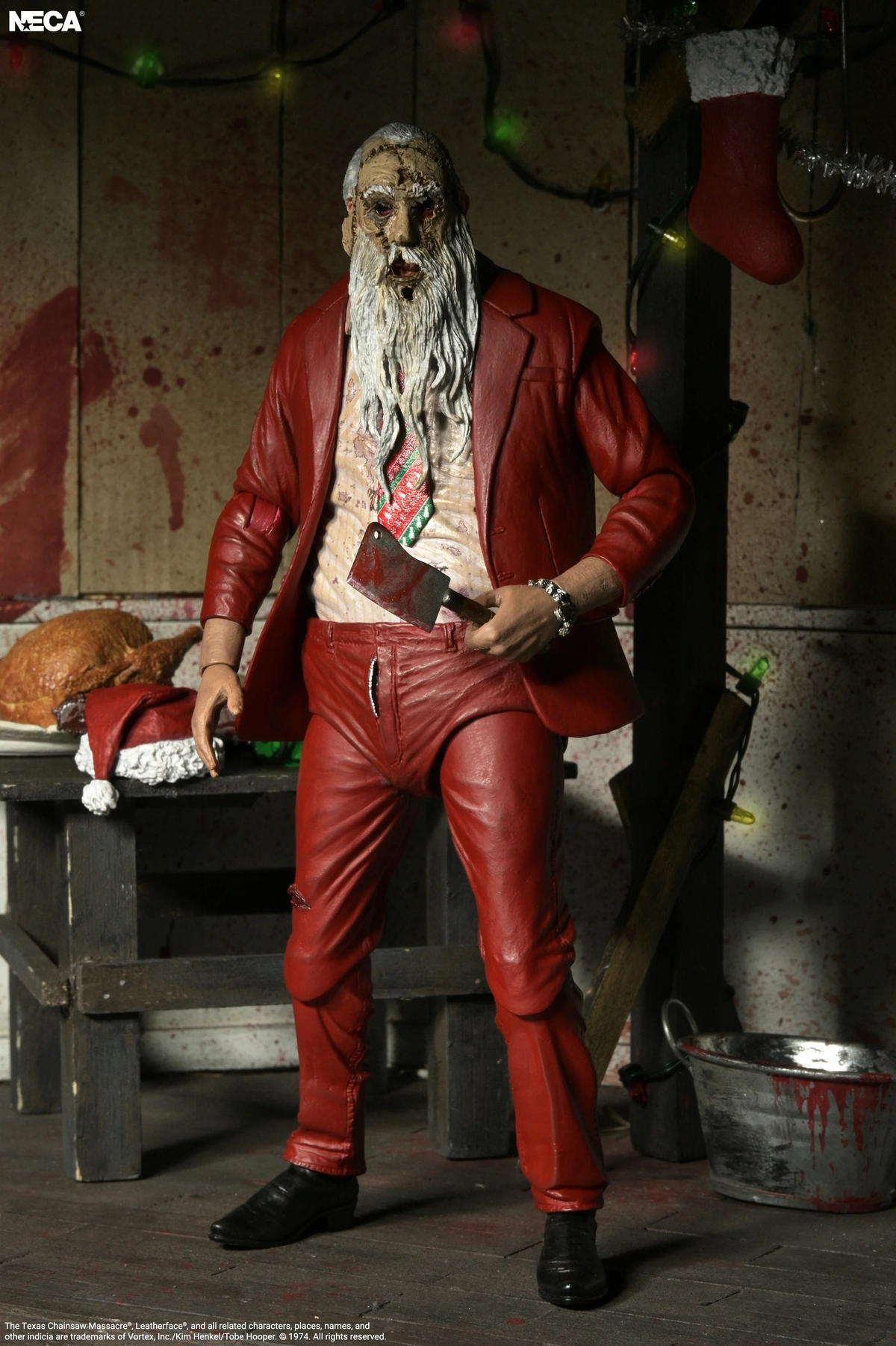 NECA The Texas Chainsaw Massacre Ultimate Santa Leatherface Action Figure - View 9