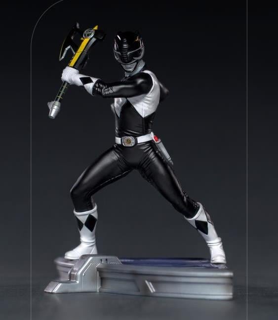 Iron Studios Mighty Morphin Power Rangers Battle Diorama Series Black Ranger 1/10 Scale Limited Edition Statue - View 3