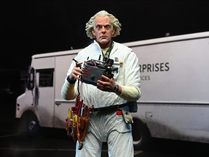 NECA Back to the Future Ultimate Doc Brown (Hazmat Suit) Action Figure - View 2