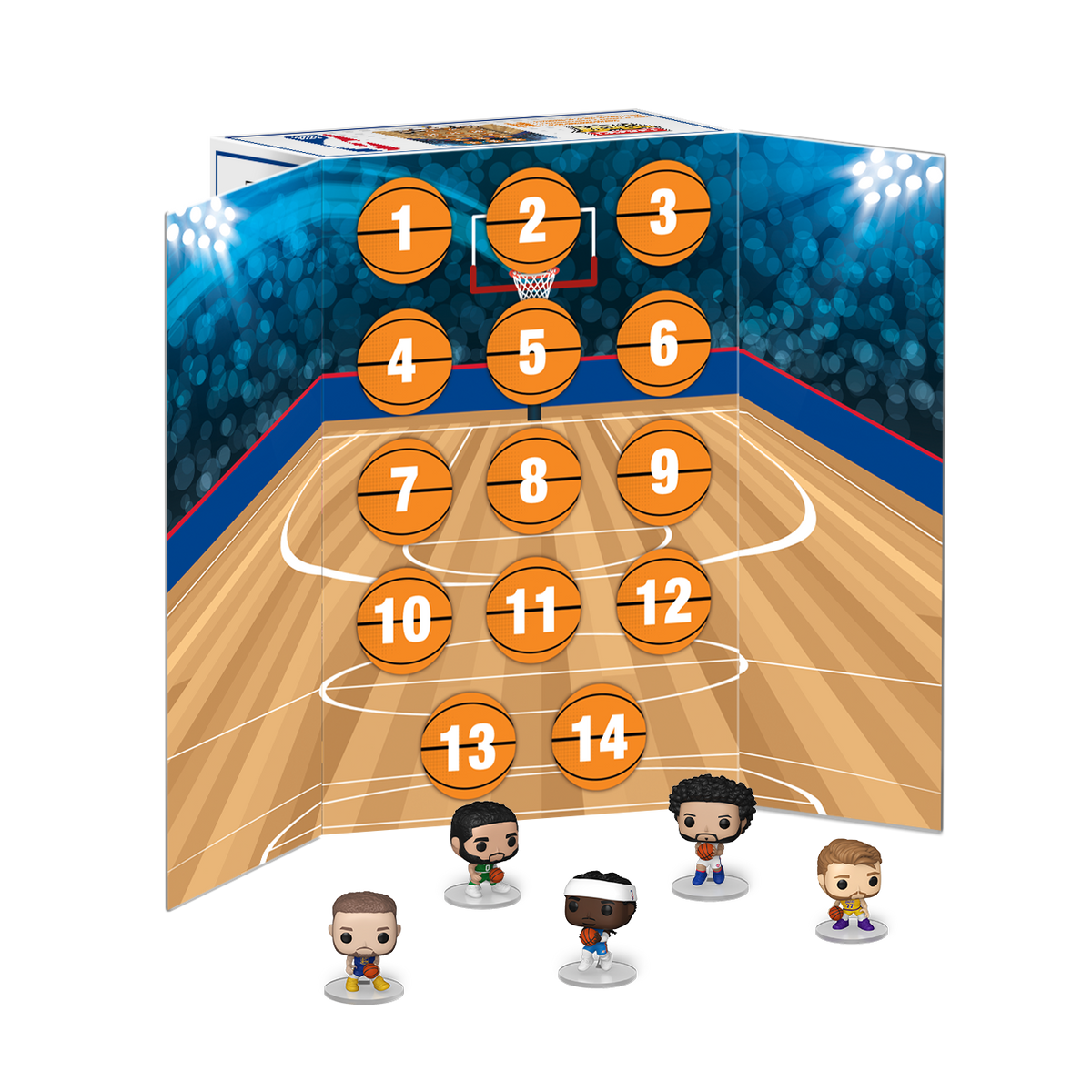 Funko Pocket Pop! NBA 14-Day Countdown Calendar with 1.5-Inch Vinyl Figures - View 5