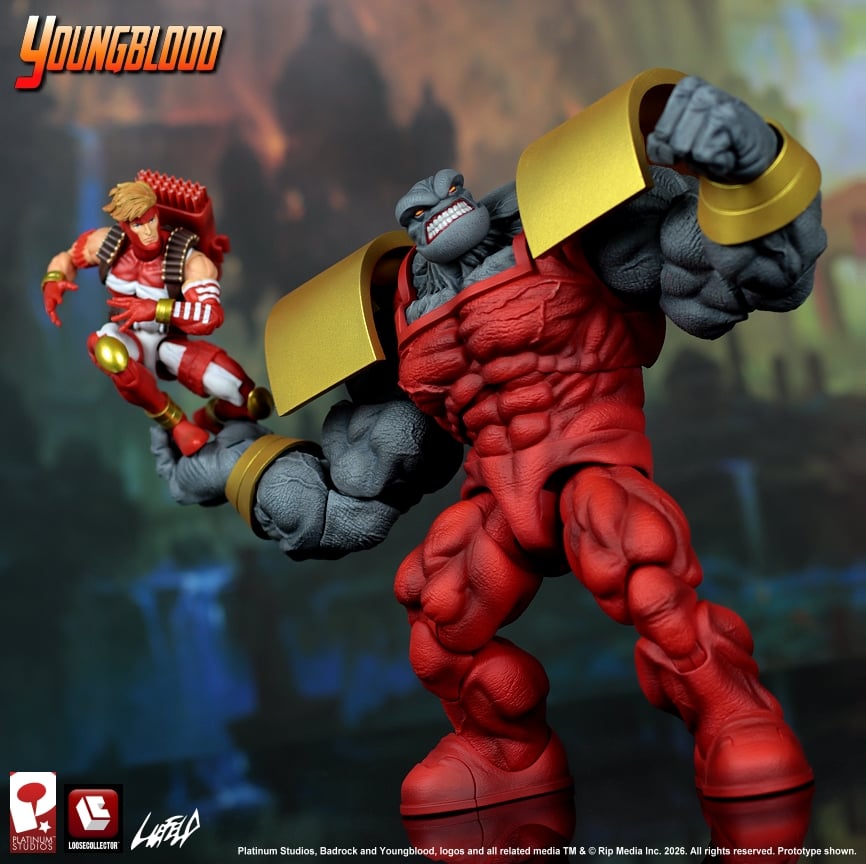 LooseCollector Rob Liefeld's Youngblood Badrock 1/12 Scale Action Figure, 9.5-Inch - View 3