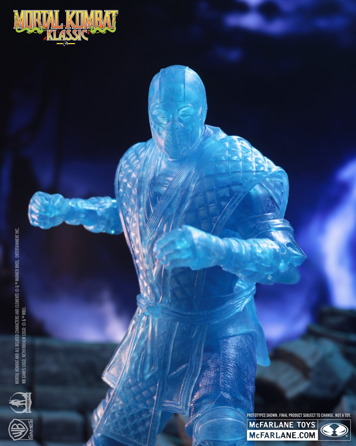 McFarlane Toys Mortal Kombat Klassic Sub-Zero (Ice Clone) 7-Inch Action Figure - View 4