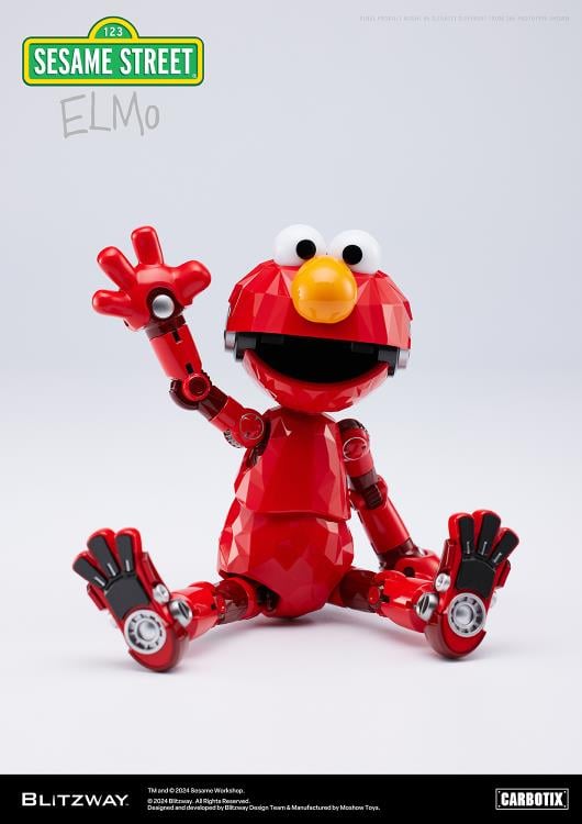 Blitzway Sesame Street Carbotix Elmo Action Figure, 6.7-Inch ABS and Die-Cast - View 19