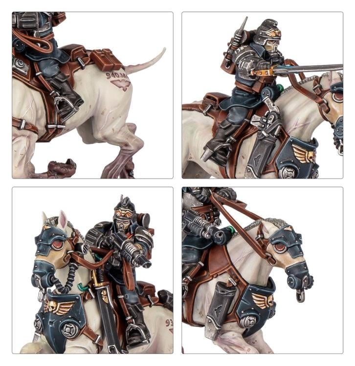 Games Workshop Warhammer 40,000 Astra Militarum Death Riders Citadel Plastic Miniatures Set - View 7