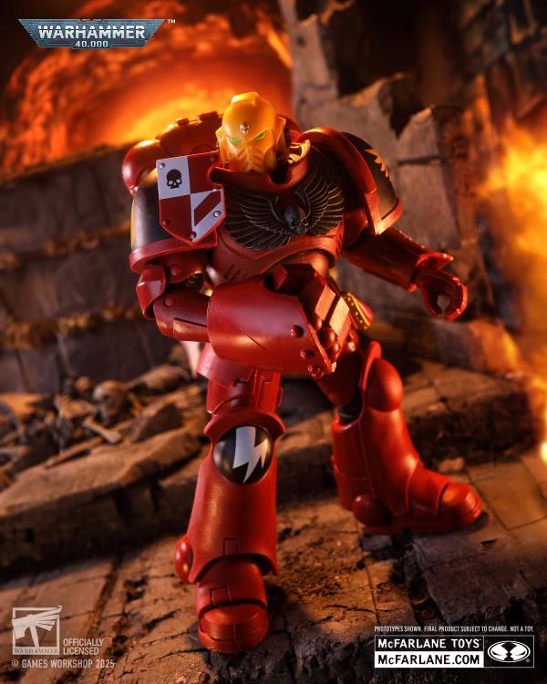 McFarlane Toys Warhammer 40,000 Blood Angels Assault Intercessor Sergeant Plastic Action Figure - View 6