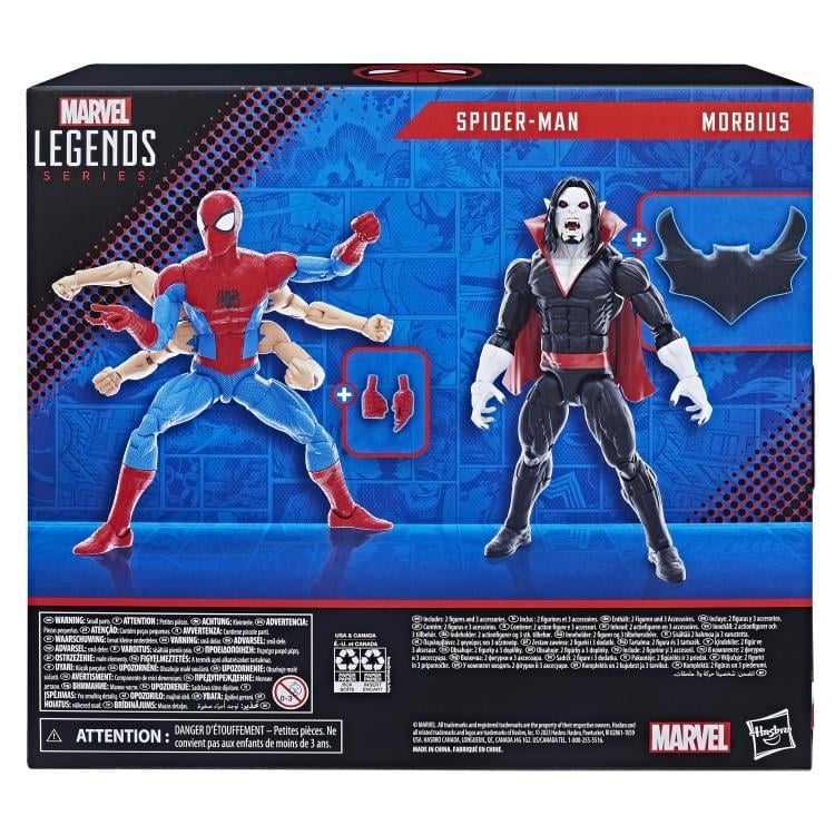Hasbro Spider-Man Marvel Legends Spider-Man vs Morbius Exclusive Action Figure Two-Pack - View 15