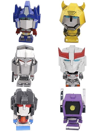 MU Model Transformers G1 Mini 3D Metal Puzzle Model Kit Six-Pack 2.5-Inch