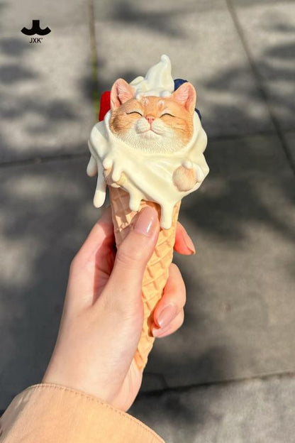 JxK.Studio Kitty Cone Cat Figure, 7-Inch Resin Display Piece - View 13
