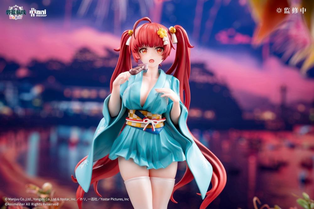 AniMester Azur Lane: Slow Ahead! Honolulu (Yukata Ver.) 1/7 Scale 9-Inch Figure - View 6