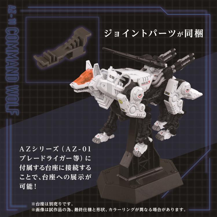 Takara Tomy Zoids Advanced Zi AZ-11 Command Wolf 1/72 Scale Model Kit, 8-Inch - View 8