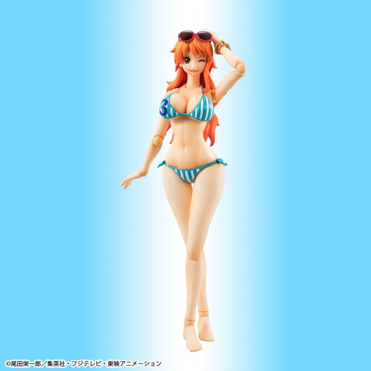MegaHouse One Piece Variable Action Heroes Nami Summer Vacation Ver. Action Figure (Reissue) - View 3