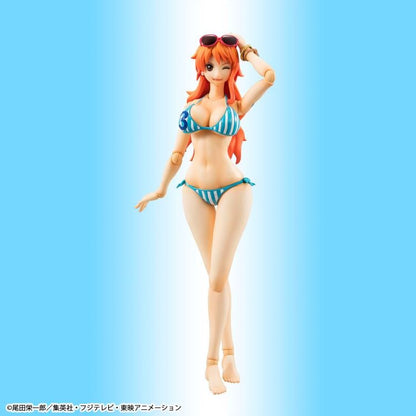 MegaHouse One Piece Variable Action Heroes Nami Summer Vacation Ver. Action Figure (Reissue) - View 3