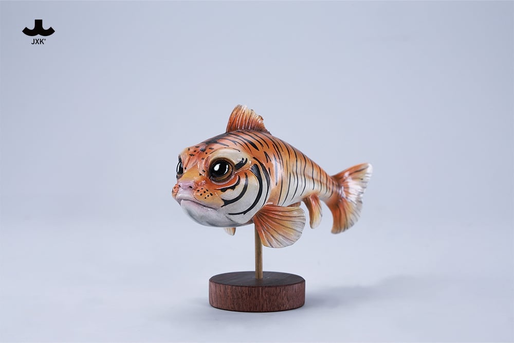 JxK.Studio Tiger-Growl Fish 4.3-Inch Resin and Metal Figure - View 5