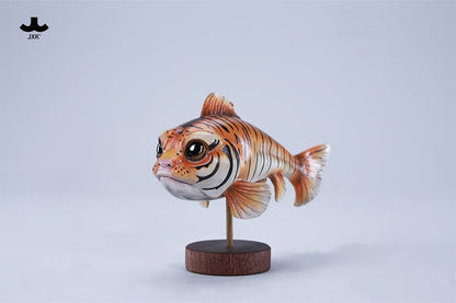 JxK.Studio Tiger-Growl Fish 4.3-Inch Resin and Metal Figure - View 5