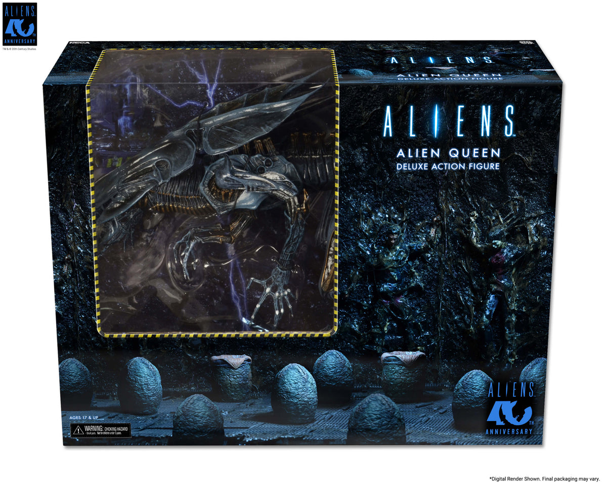 NECA Aliens 40th Anniversary Alien Queen Deluxe Action Figure with 30 Points of Articulation - View 16
