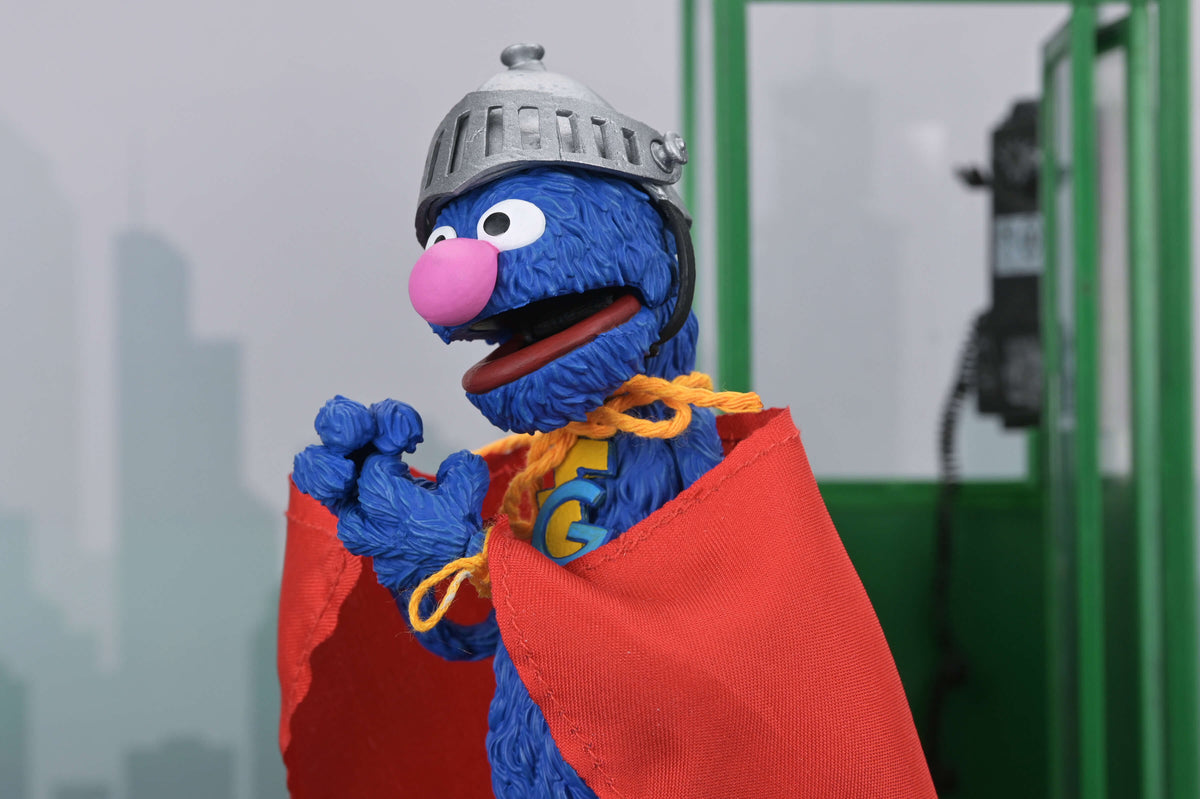 NECA Sesame Street Ultimate Super Grover Plastic Action Figure - View 7