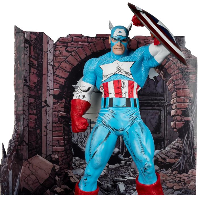McFarlane Toys Marvel Comics Captain America (The Amazing Spider-Man #323) 1/6 Scale Action Figure - View 5