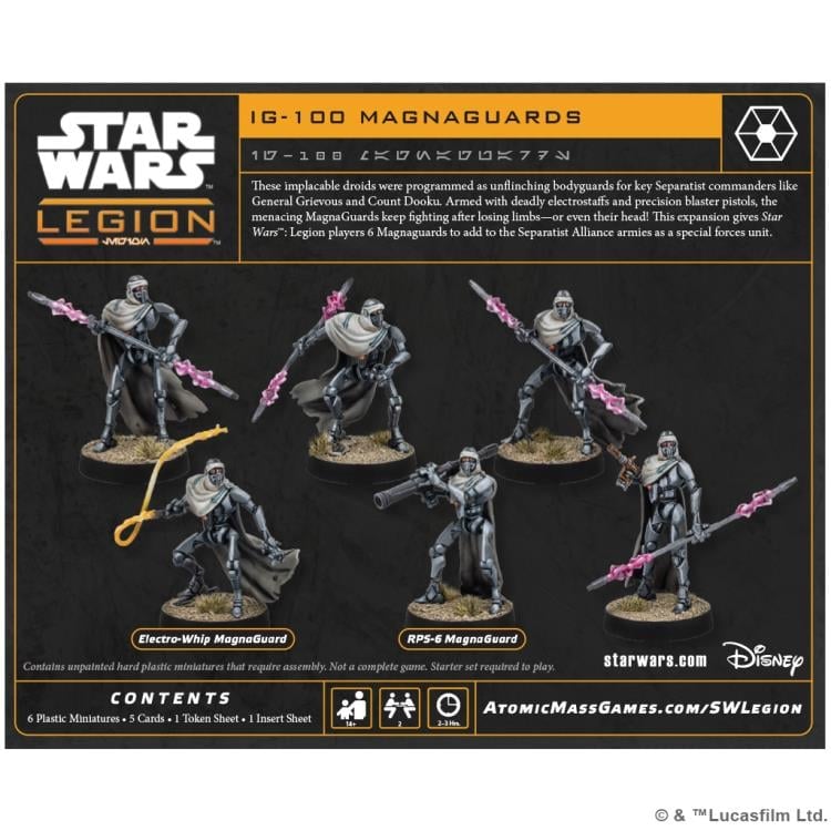 Atomic Mass Games Star Wars: Legion IG-100 MagnaGuards Expansion Plastic Miniatures - View 3