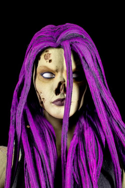 Four Horsemen Graveyard Zombies Rocker (Female) Zombie Action Figure - View 8